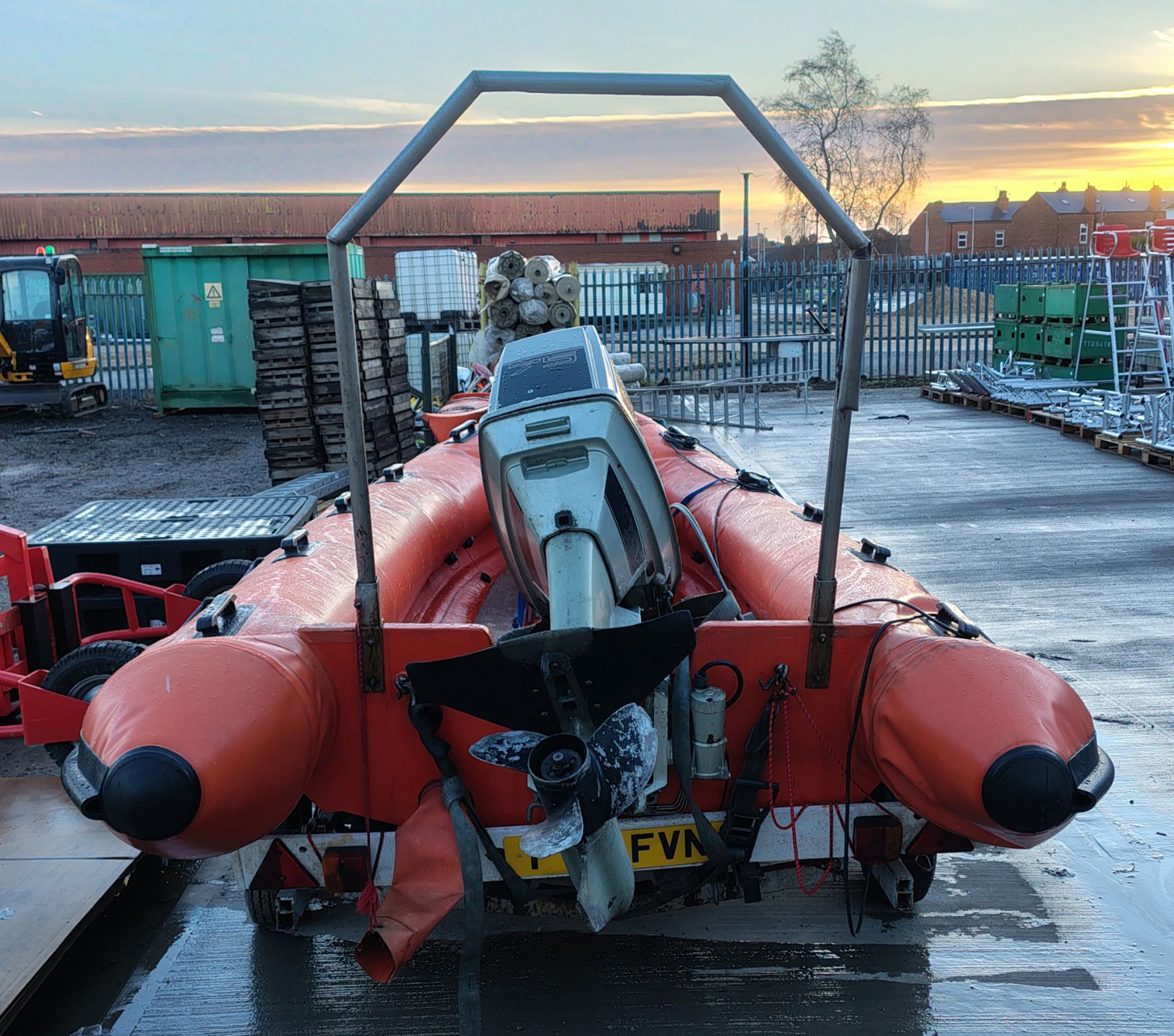 Tornado 5.1 RIB boat with Suzuki DT75 oil injection 2 stroke outboard engine on a trailer - Image 3 of 20