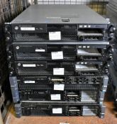 6x Dell rack servers - NO HDDs - full details in the description