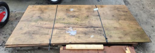 4x panels of Gaboon Lloyd's Marine class 3 plywood - W 2440 x D 1220 x H 12mm