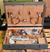 Welding and cutting torch outfit in a wooden box - W 740 x D 490 x H 240mm - 30kg