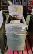 Elite stainless steel single tank gas fryer - NO BASKETS - W 400 x D 860 x H 1150mm - 65kg