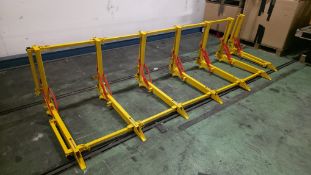 Mifram modular vehicle barrier in a metal container - case dims: W 1300 x D 790 x H 720mm - 300kg