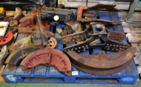 Mixed collection of pipe bending tools - 198kg