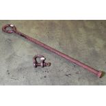 Industrial D shackle and tow bar - L 1680 x W 500 x H50mm