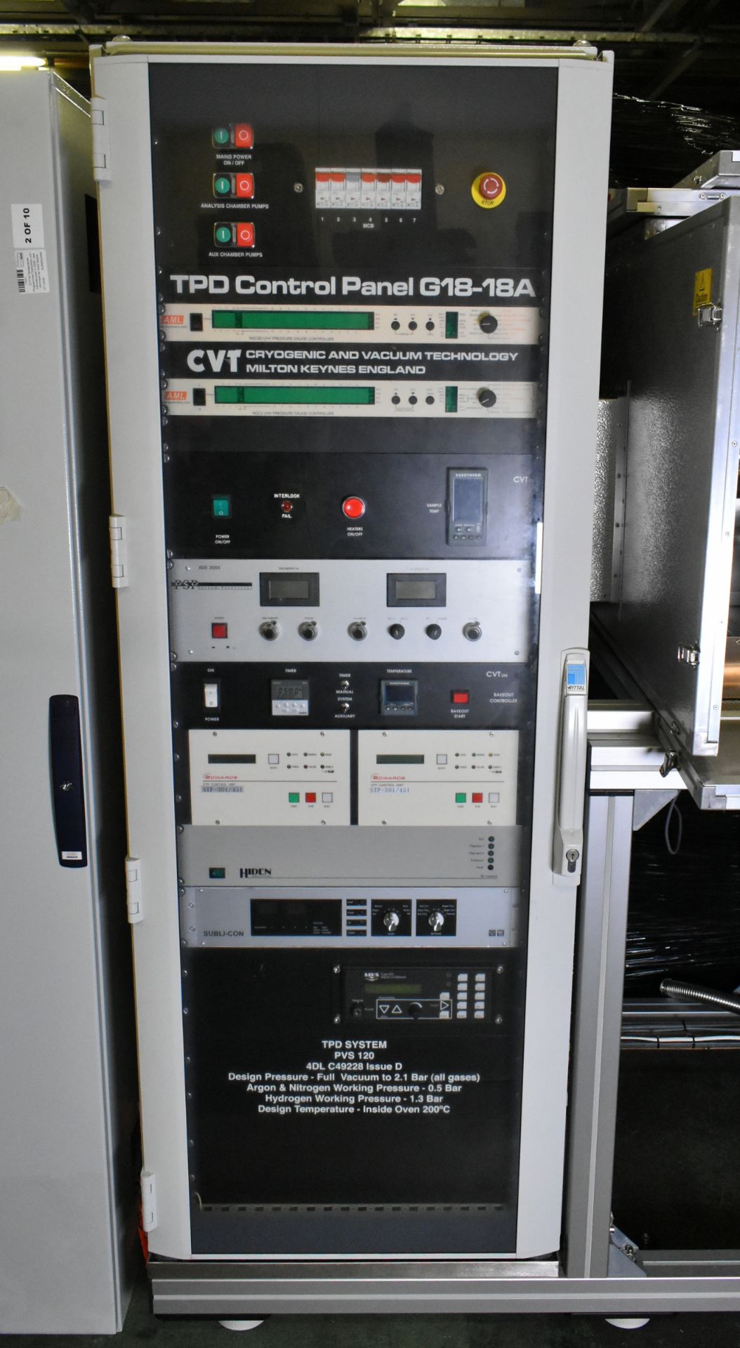 CVT ltd Temperature Programmed Desorption unit - manufactured in 2009 - full details in the desc. - Image 8 of 68