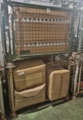 Boxes of plastic bottles and lotion pumps - full details in the description