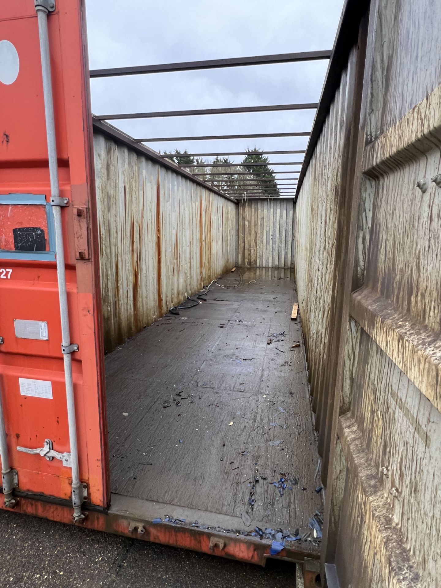 40ft open top storage and transport container - L 40ft x W 8ft x H 9.5ft - Image 7 of 10