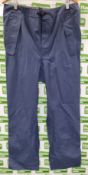 100x British RAF wet weather trousers - mixed sizes