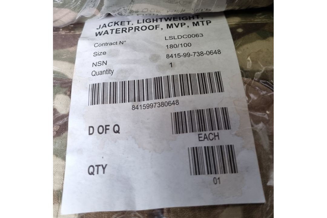 10x British Army MTP waterproof light weight jackets - mixed sizes - Image 6 of 9