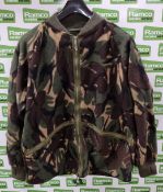 5x DPM full zip thermal liners - mixed sizes