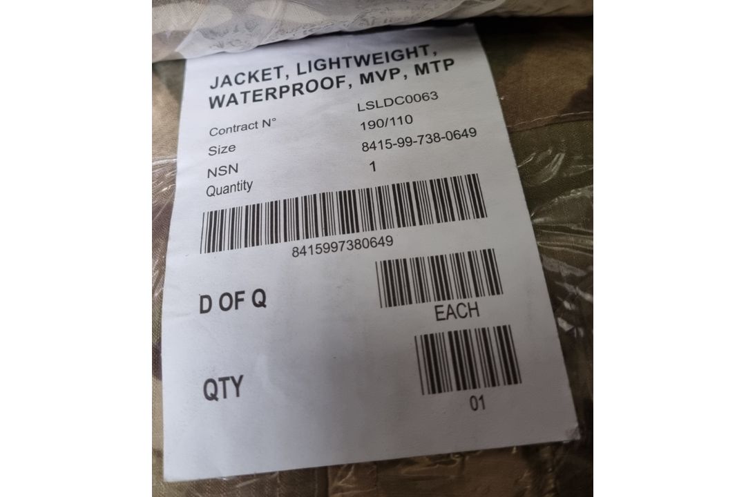 10x British Army MTP waterproof light weight jackets - mixed sizes - Image 7 of 9