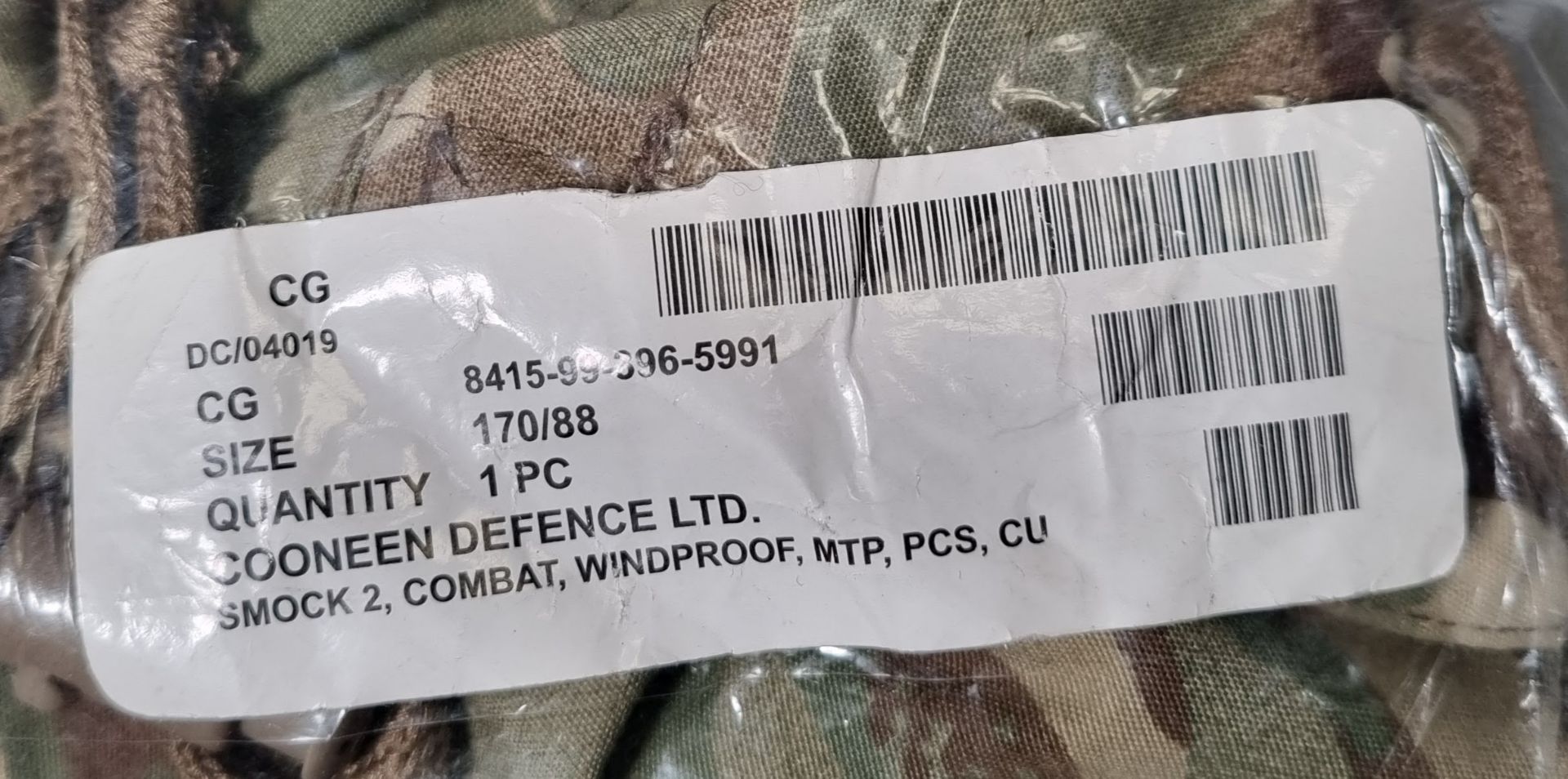 5x British Army MTP combat smocks 2 windproof - mixed sizes - Image 3 of 5