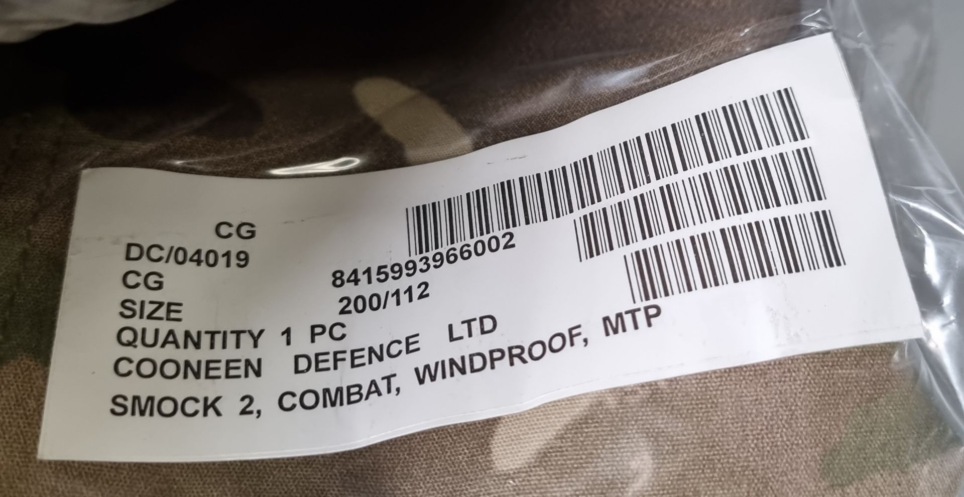 5x British Army MTP combat smocks 2 windproof - mixed sizes - Image 5 of 5