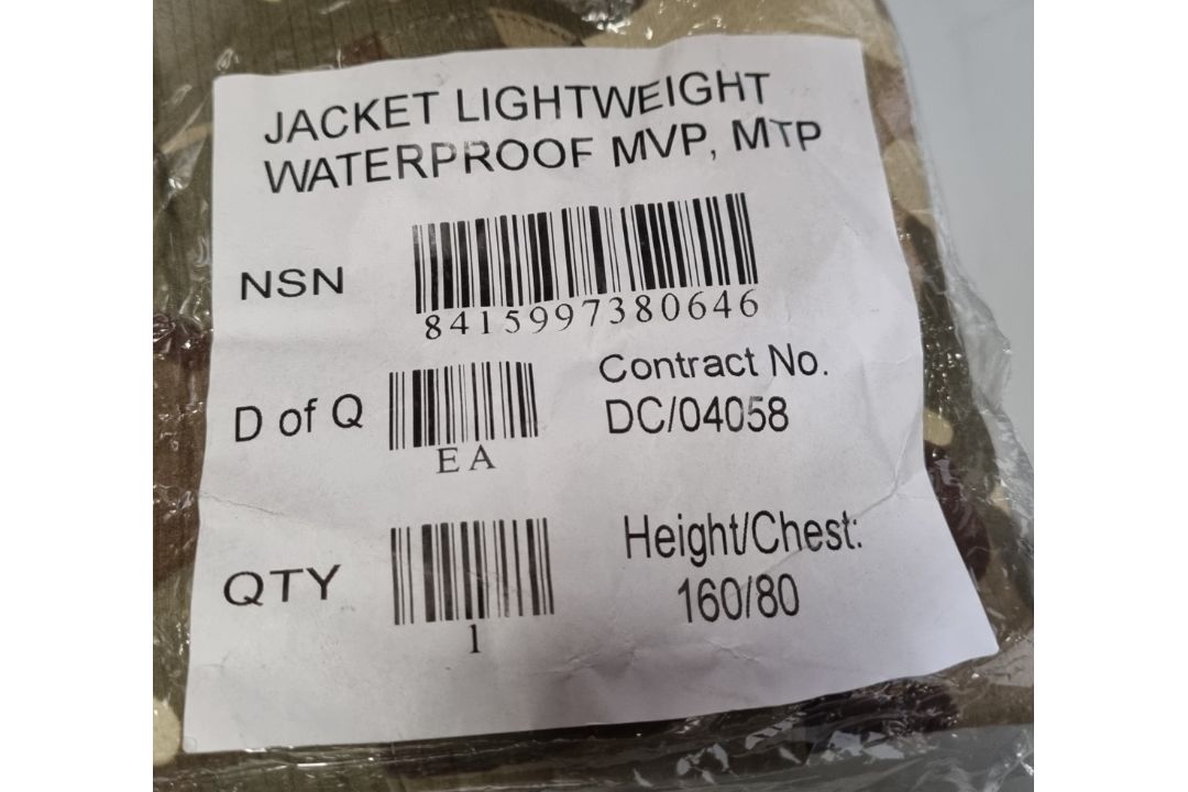 10x British Army MTP waterproof light weight jackets - mixed sizes - Image 9 of 9