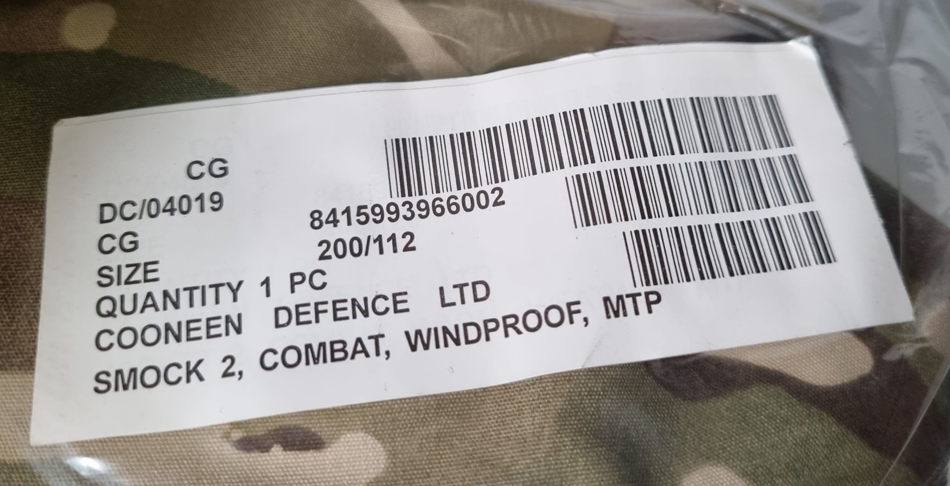 5x British Army MTP combat smocks 2 windproof - mixed sizes - Image 4 of 5