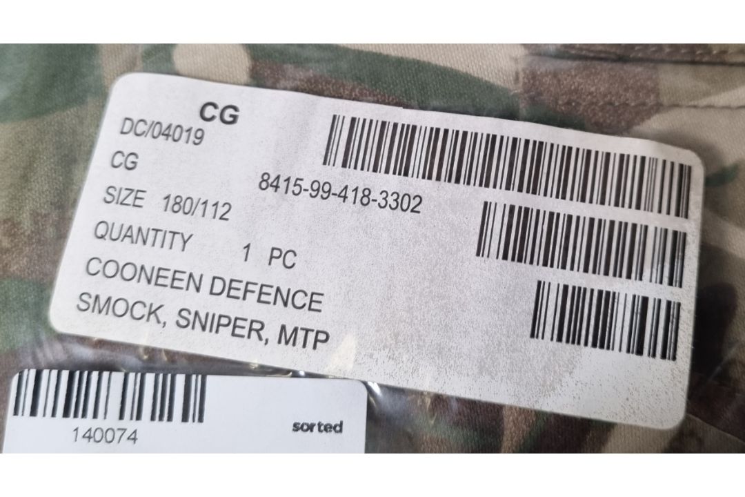 British force MTP sniper smock - 180/112 - Image 3 of 3