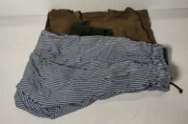 Various types of ex-military clothing - 206kg - may require repair or be as spares