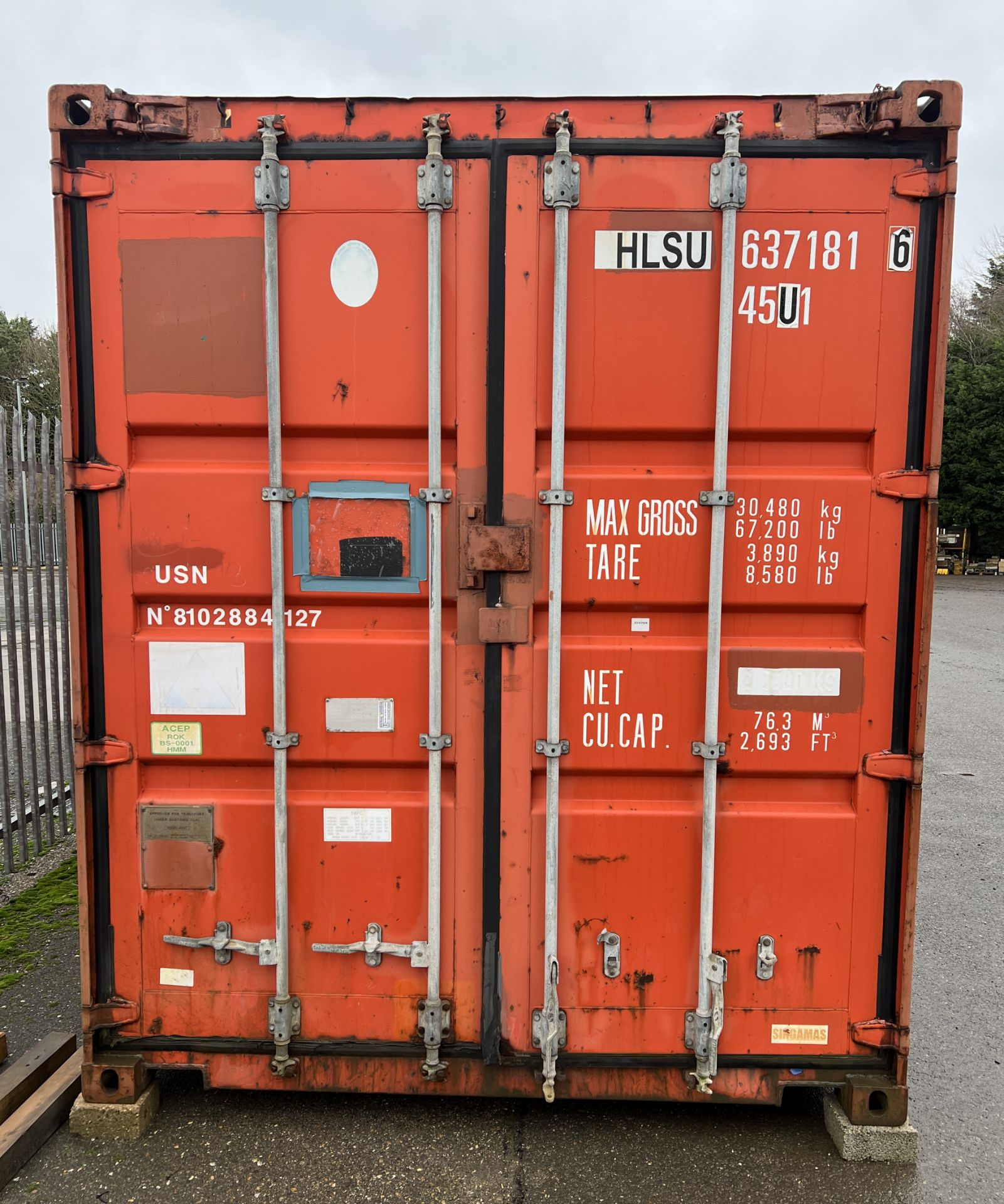 40ft open top storage and transport container - L 40ft x W 8ft x H 9.5ft - Image 2 of 10