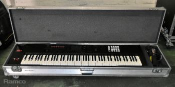Roland FA 08 keyboard in flight case - Serial No: A5G1908 - full details in the description