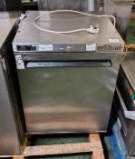 Williams HA135 stainless steel undercounter refrigerator - W 600 x D 580 x H 800mm