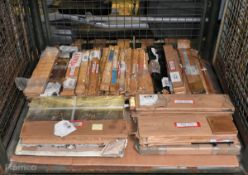 Mixed size and length steel plates/bars - 433kg