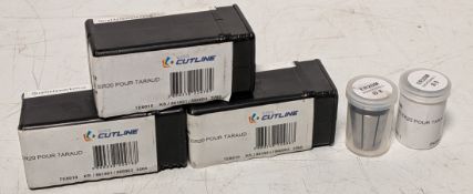5x Giss Cutline Pince ER20 collets - mixed sizes