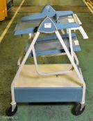 Tektronix Model 3 mobile oscilloscope cart - W 480 x D 700 x H 1010mm