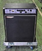 Ashdown Engineering MAG 300 EVO II amplifier and speaker enclosure in flight case