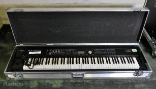 Roland RD-700GX keyboard in flight case - Serial No: AZ46505 - full details in the description