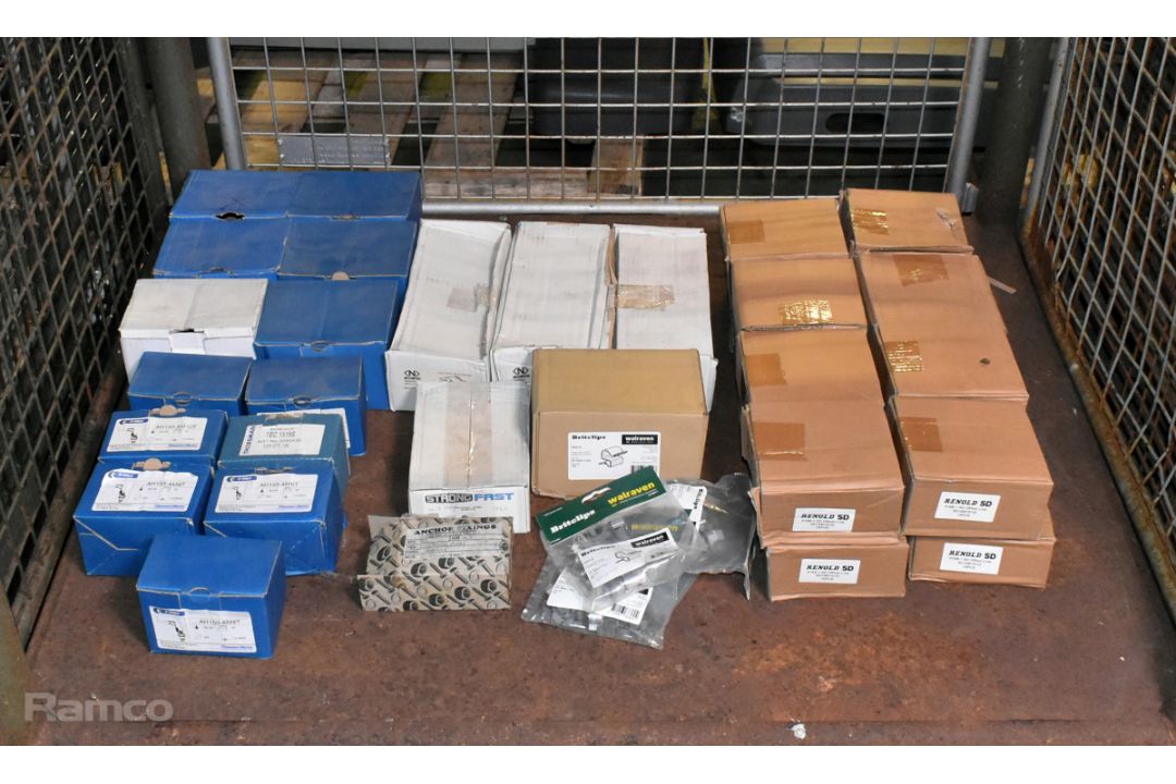 Workshop consumables - Renold SD 16B-1 offset chain link, hex bush, spring/beam/edge clips - Image 1 of 9