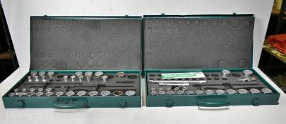 2x Stahlwille 1/2 inch socket wrench sets - INCOMPLETE
