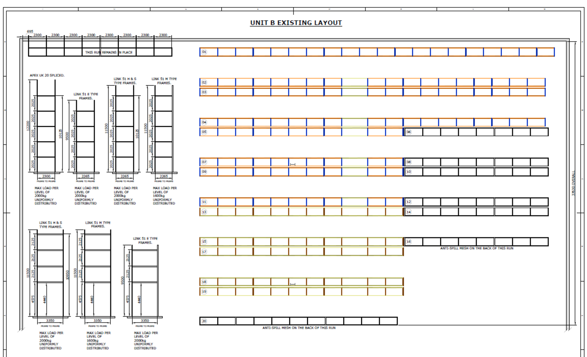 Racking assembly - uprights, beams and shelving - approx. 20T - Image 6 of 6