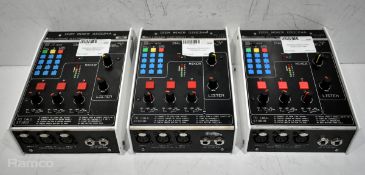 3x Glensound Electronics GSGC24A mixers