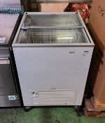 Tefcold IC 200 SC double glass sliding top ice cream freezer - 240V - W 730 x D 630 x H 890mm