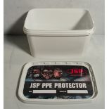 Box of 20x JSP PPE Protector storage containers for respirators