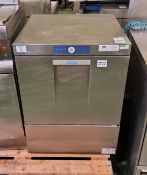 Hobart stainless steel under counter glass washer - W 600 x D 600 x H 820mm