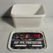 Box of 20x JSP PPE Protector storage containers for respirators
