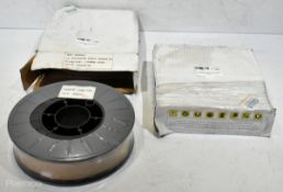 2x reels of Hit Welding Industry HTW50 x 0.8mm G3Si1 mig wire