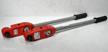 2x MHH Torqueleader 80-400Nm dial measuring torque wrenches
