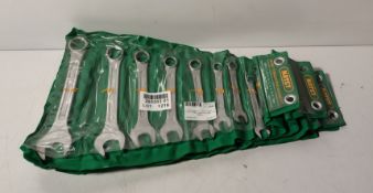 4x Matey 11 piece metric combination spanner sets - 8-24mm