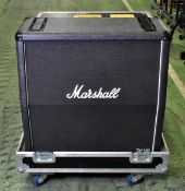 Marshall 1960A 4x12 speaker cabinet in flight case - cabinet dimensions: W 760 x D 360 x H 700mm