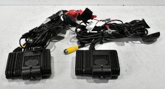 2x Streamax C6D AI advanced dash camera with wiring loom