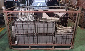 27x portable stage decking panels and with portable deck riser/legs - full details in the desc.