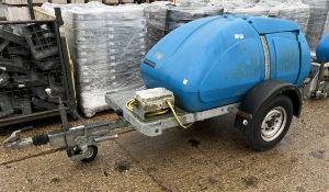 Western Trailers water bowser trailer with handbrake - dimensions in description