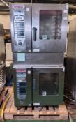 2x Rational ClimaPlus Combi CPC G CPC61G steam combi ovens - serial no. G61CD03061092233