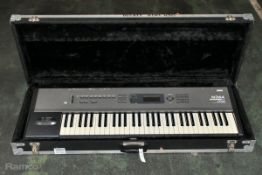 Korg N364 keyboard in flight case - Serial No: 005879 - full details in the description
