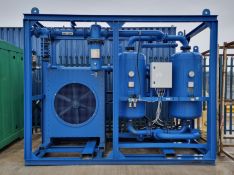 Industrial oil purification and filtering system - W 3550 x D 1670 x H 2720mm - approx. 3200kg