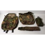 Various types of ex-military DPM accessories - 144kg – may require repair/be incomplete