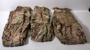 Various types of ex-military camo clothing - may include accessories - 203kg – may require repair