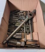 Hand tool items - mixed imperial threading taps and tap/die wrenches